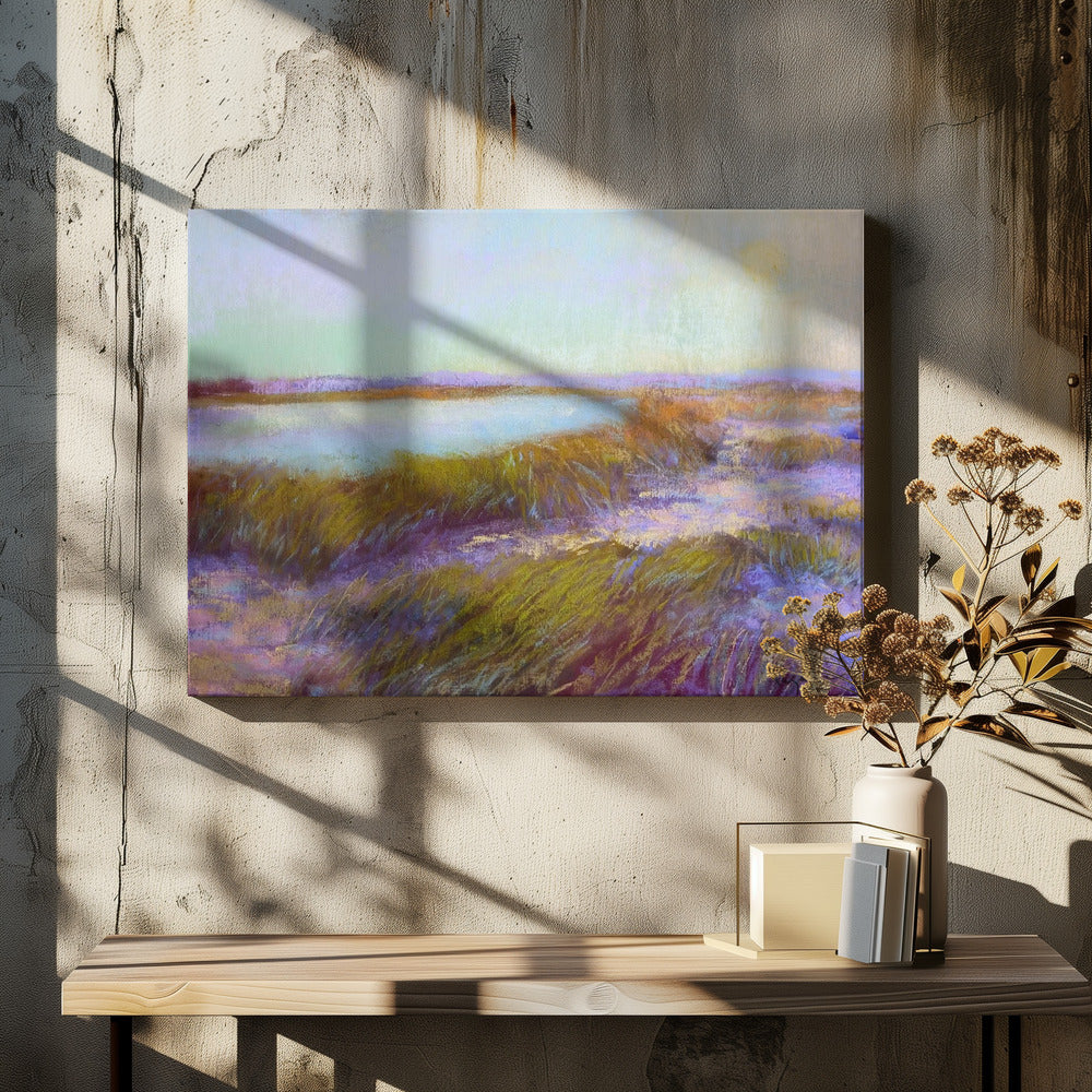 Sonnenuntergang in den Dünen | Leinwand