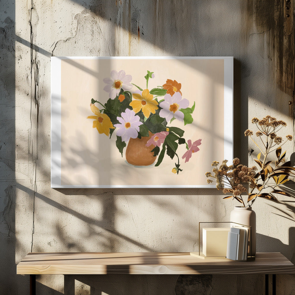 Pandcsummerflowers Kopie | Leinwand