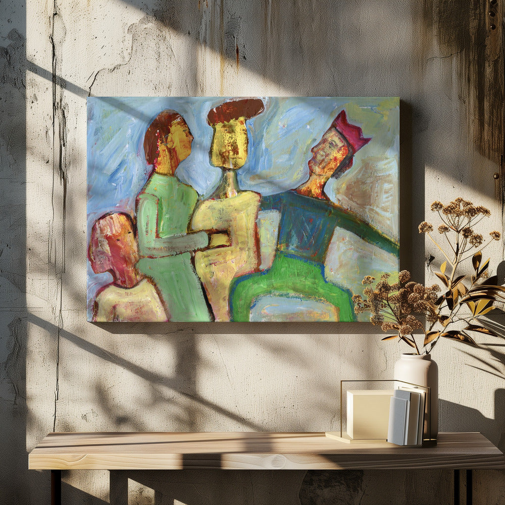 Die netten Freunde. | Leinwand