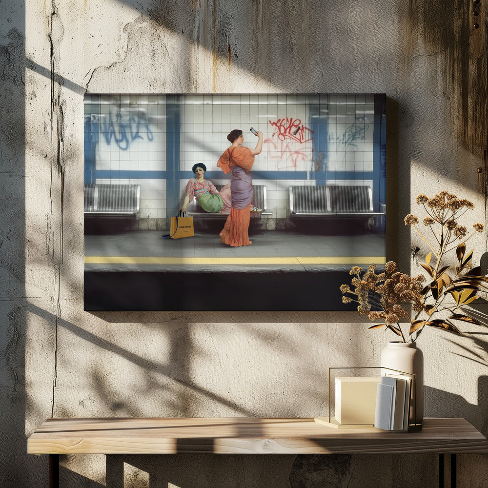 Die Kunst des Wartens | Leinwand