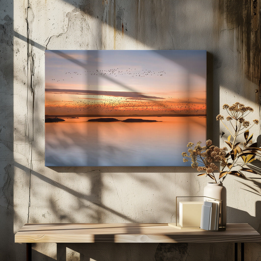 bei Sonnenuntergang | Leinwand