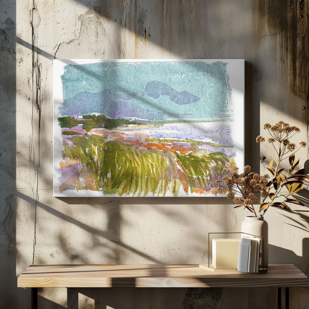 Blauer Himmel Gelassenheit | Leinwand