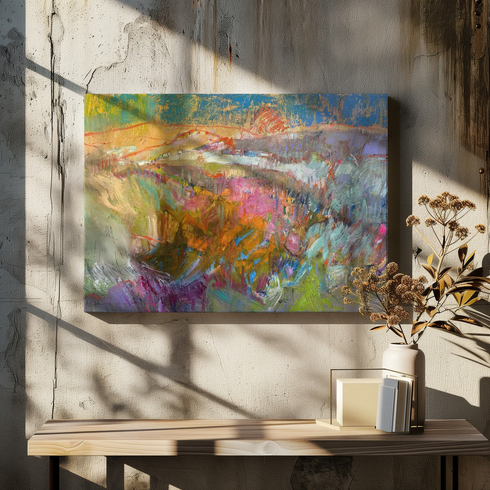 Lebendige Berglandschaft | Leinwand