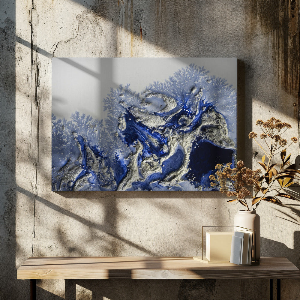 Abstrakte Bestseller - Azure Escape | Leinwand
