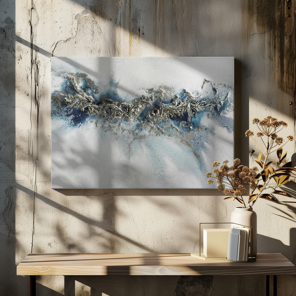 Am beliebtesten - Gilded Weave - Whitecaps-Gemälde | Leinwand