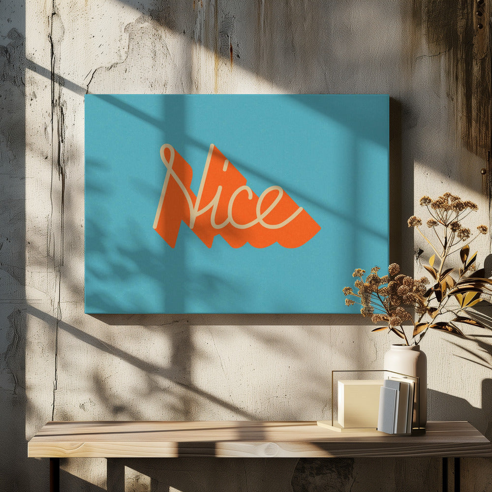 Retro-Style Typography with Vibrant Color | Canvas