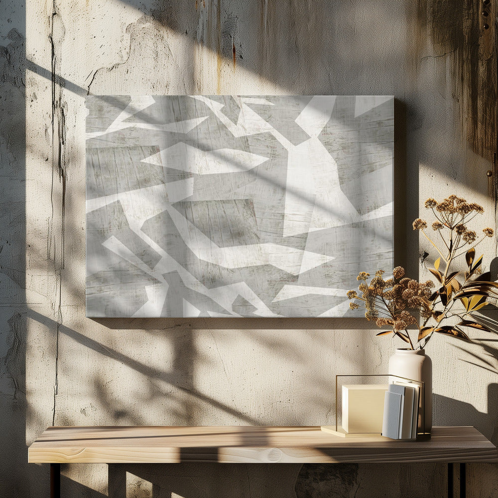 Geometrische Formen in einer neutralen Farbpalette | Leinwand