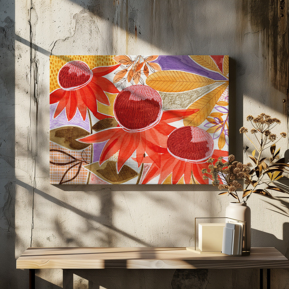 Layered Botanical Watercolour | Canvas