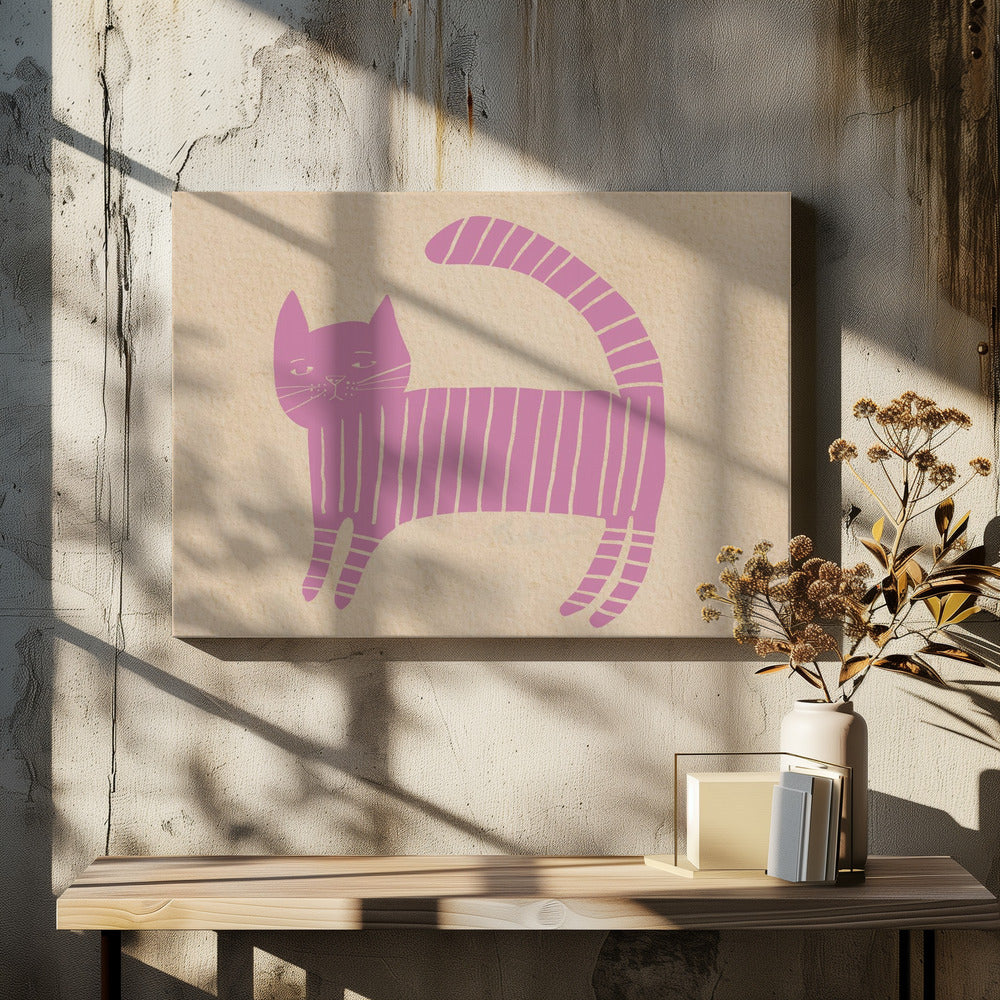 Pinkcat Kinderzimmer | Leinwand