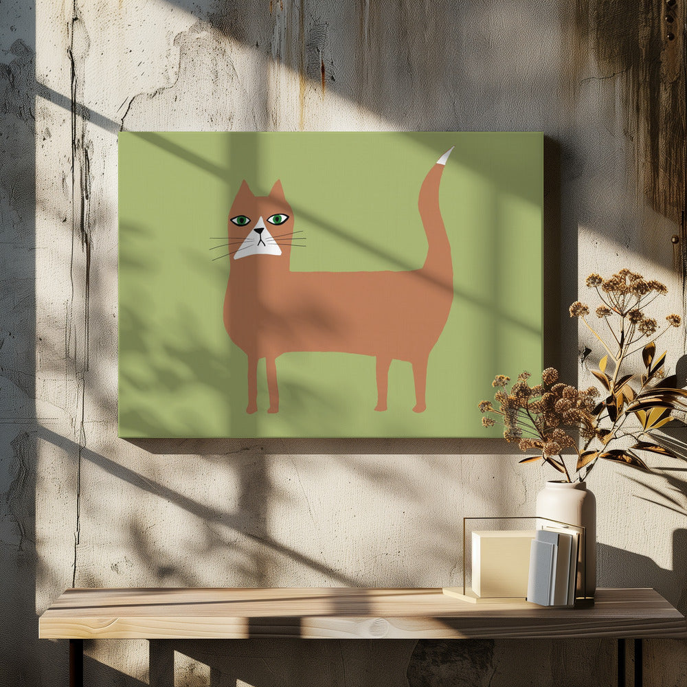 Katze Ingwer Orange | Leinwand