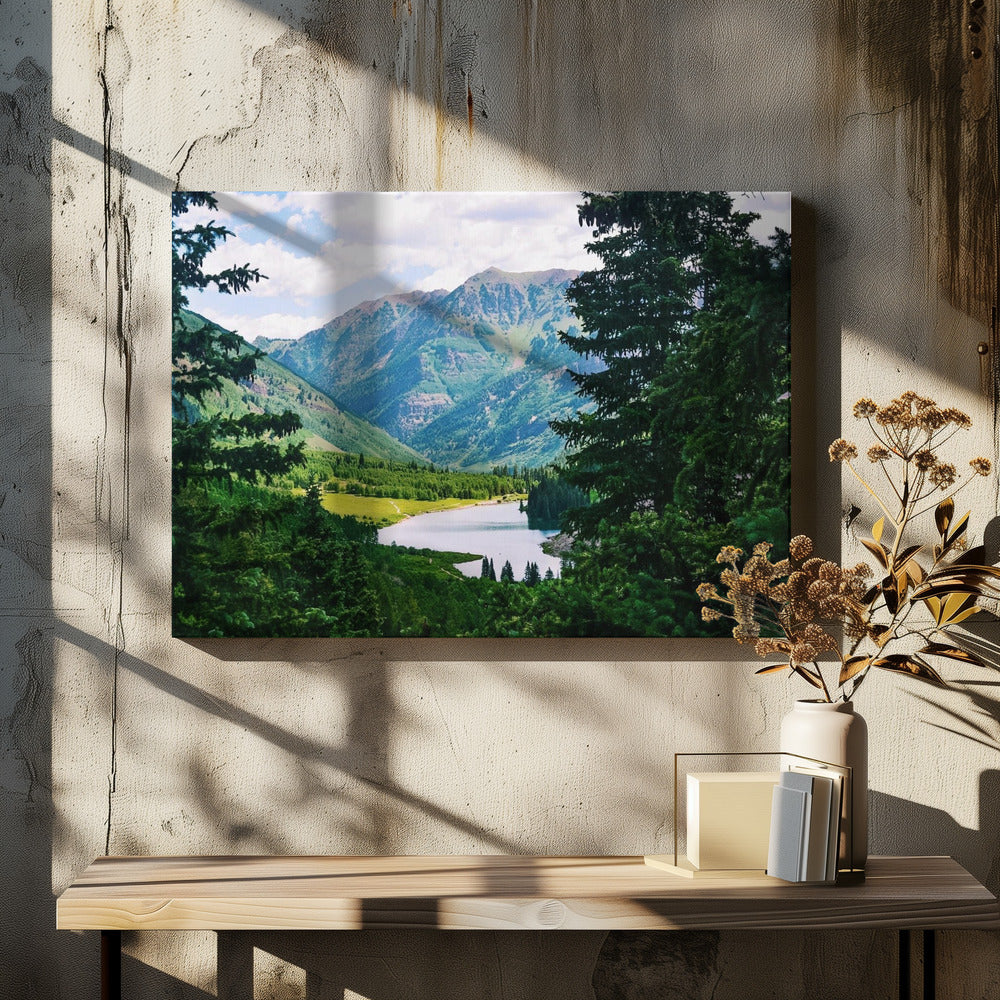 Kastanienbrauner See | Leinwand