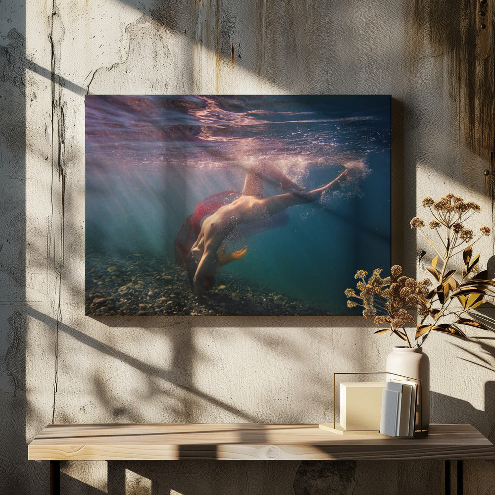 Dives in beams | Canvas