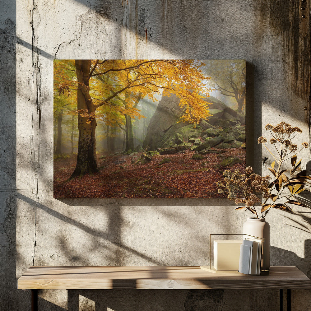 Herbstwald | Leinwand