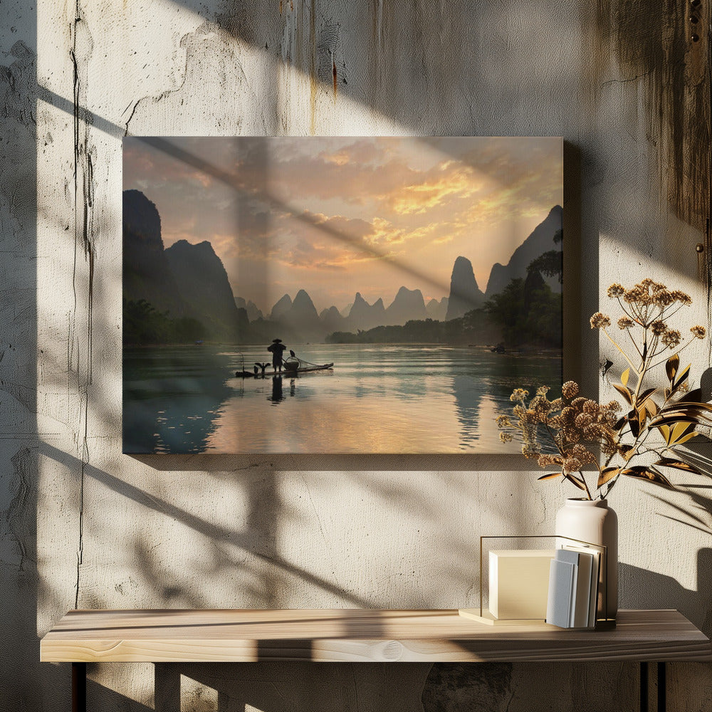 Goldener Li-Fluss | Leinwand
