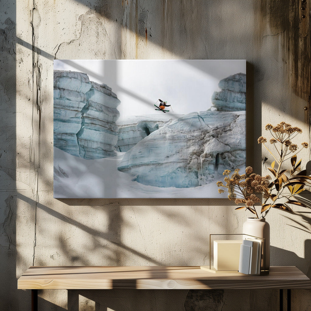 Candide Thovex out of nowhere into nowhere | Canvas