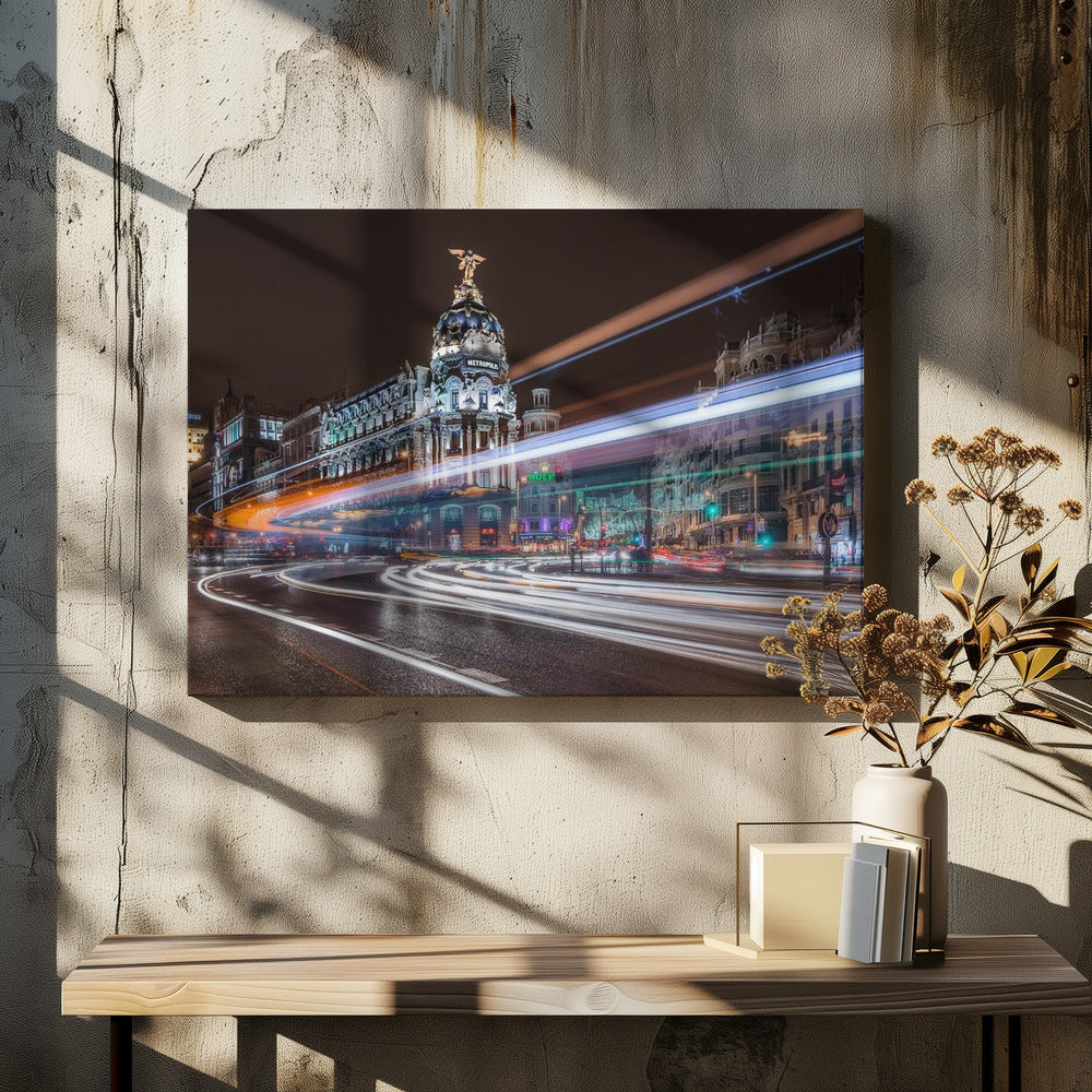Madrid Verkehr | Leinwand