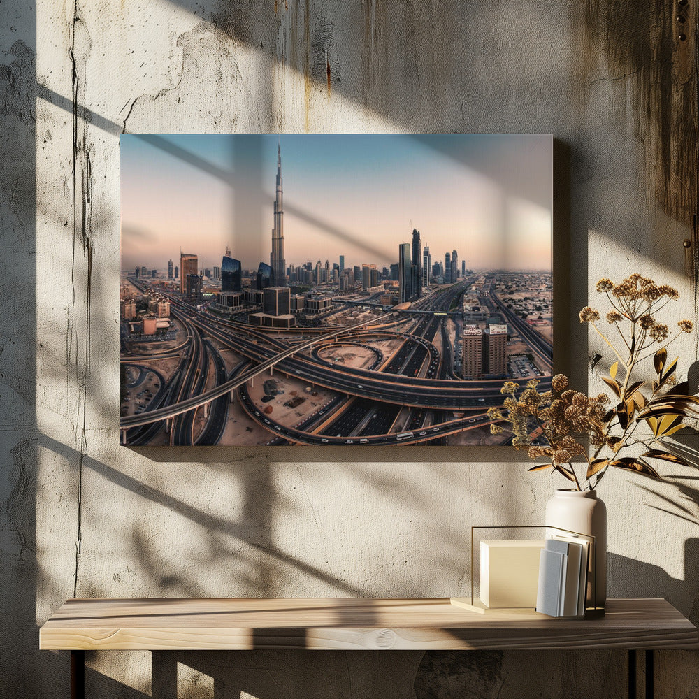 Dubai Skyline Panorama | Leinwand