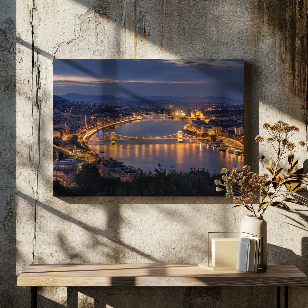Panorama von Budapest | Leinwand