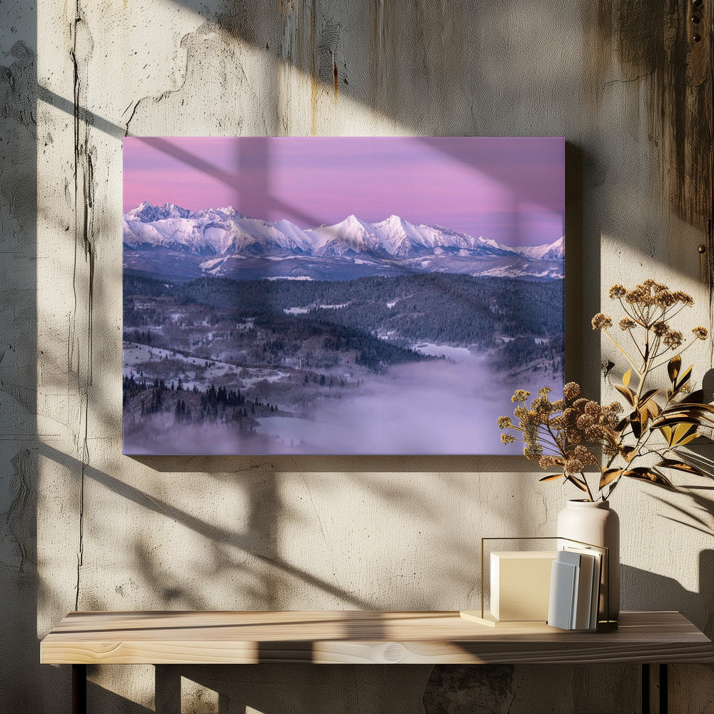 Morgendämmerung - Tatra-Gebirge | Leinwand
