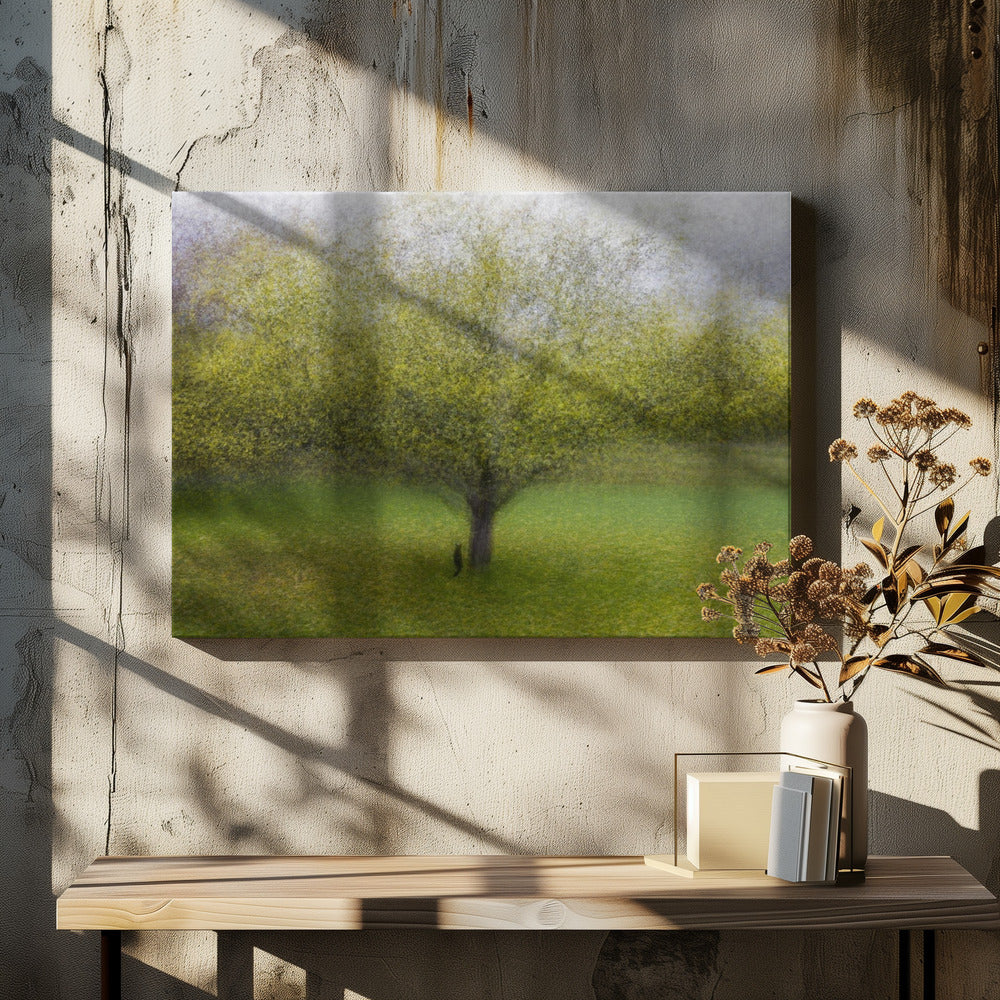 Die Katze am Baum | Leinwand