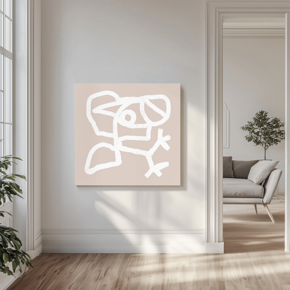 Beige abstrakt 4 | Leinwand