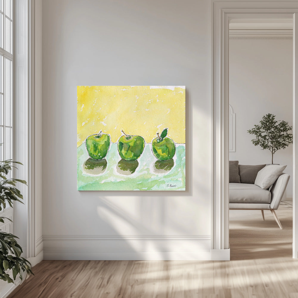 Grüne Äpfel | Leinwand