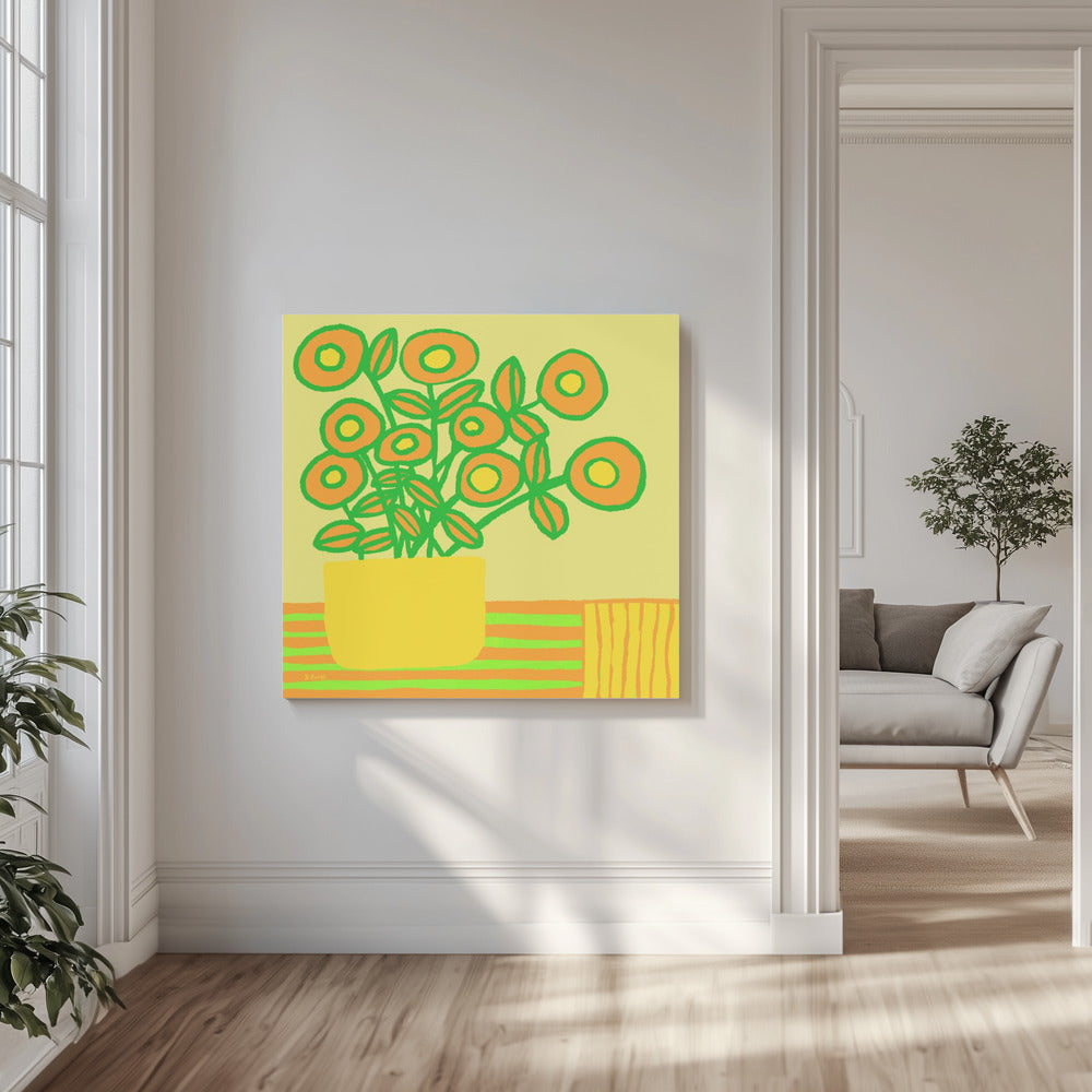 Blumen auf dem Tisch | Leinwand