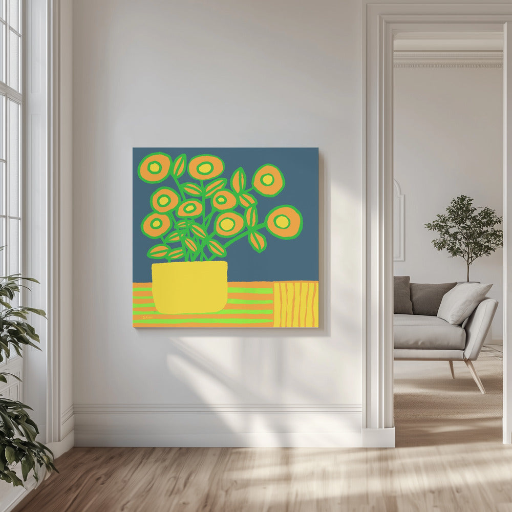 Blumen auf dem Tisch | Leinwand