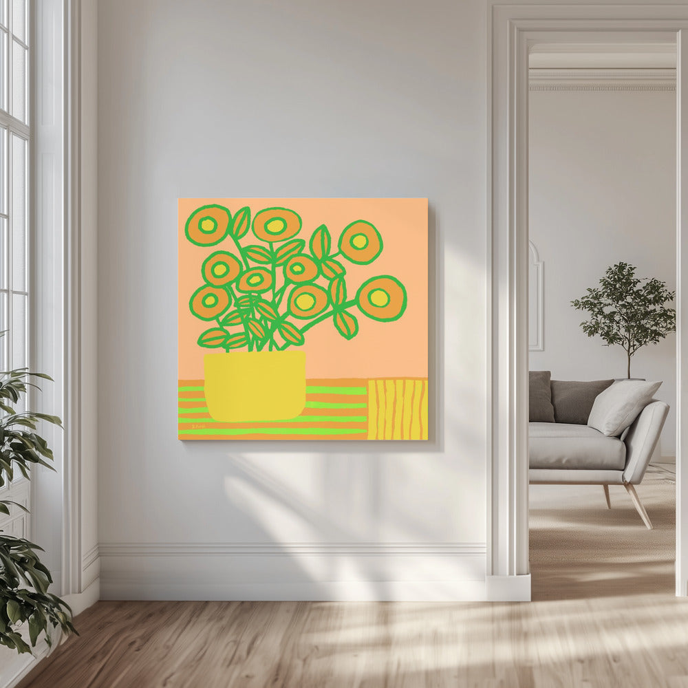 Blumen auf dem Tisch | Leinwand