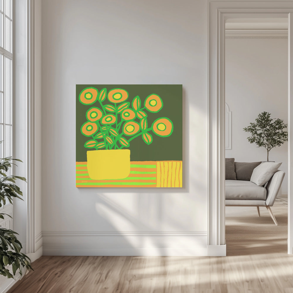 Blumen auf dem Tisch | Leinwand