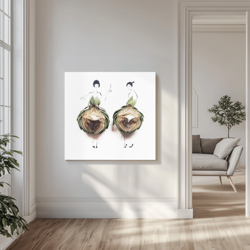 Artischocken-Duo | Leinwand