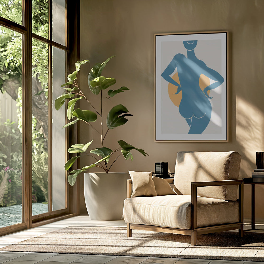 Blaue Frau | Poster