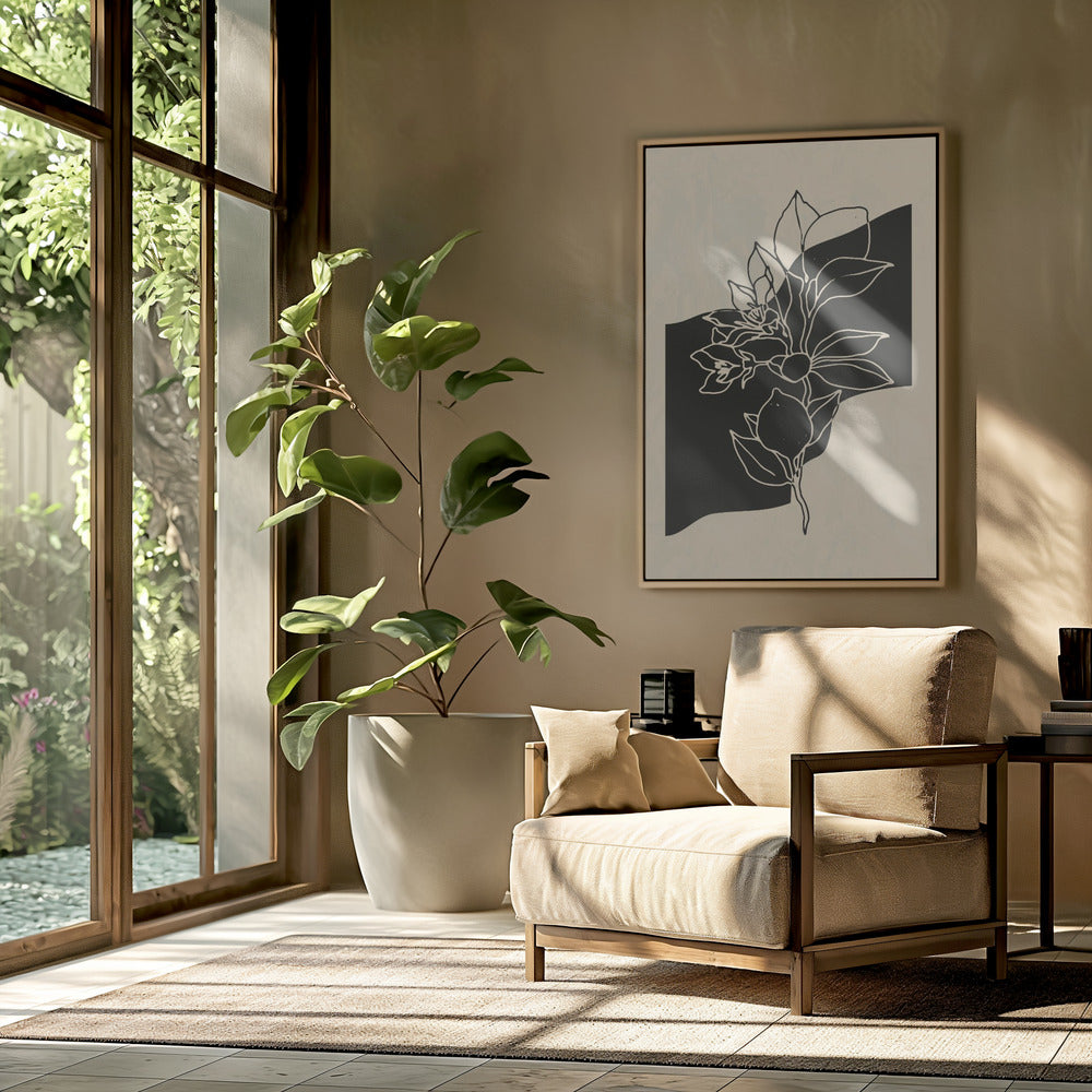 Abstrakte Blume 4 | Poster