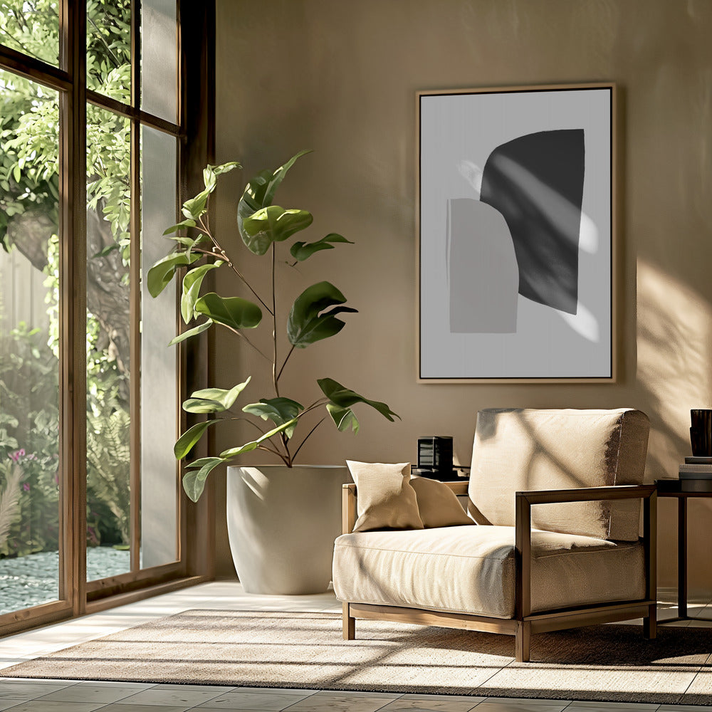 Monochrome Formen | Poster