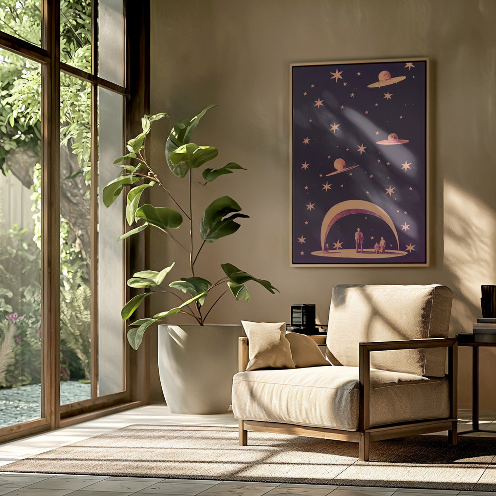 Galaktische Traumlandschaft | Poster