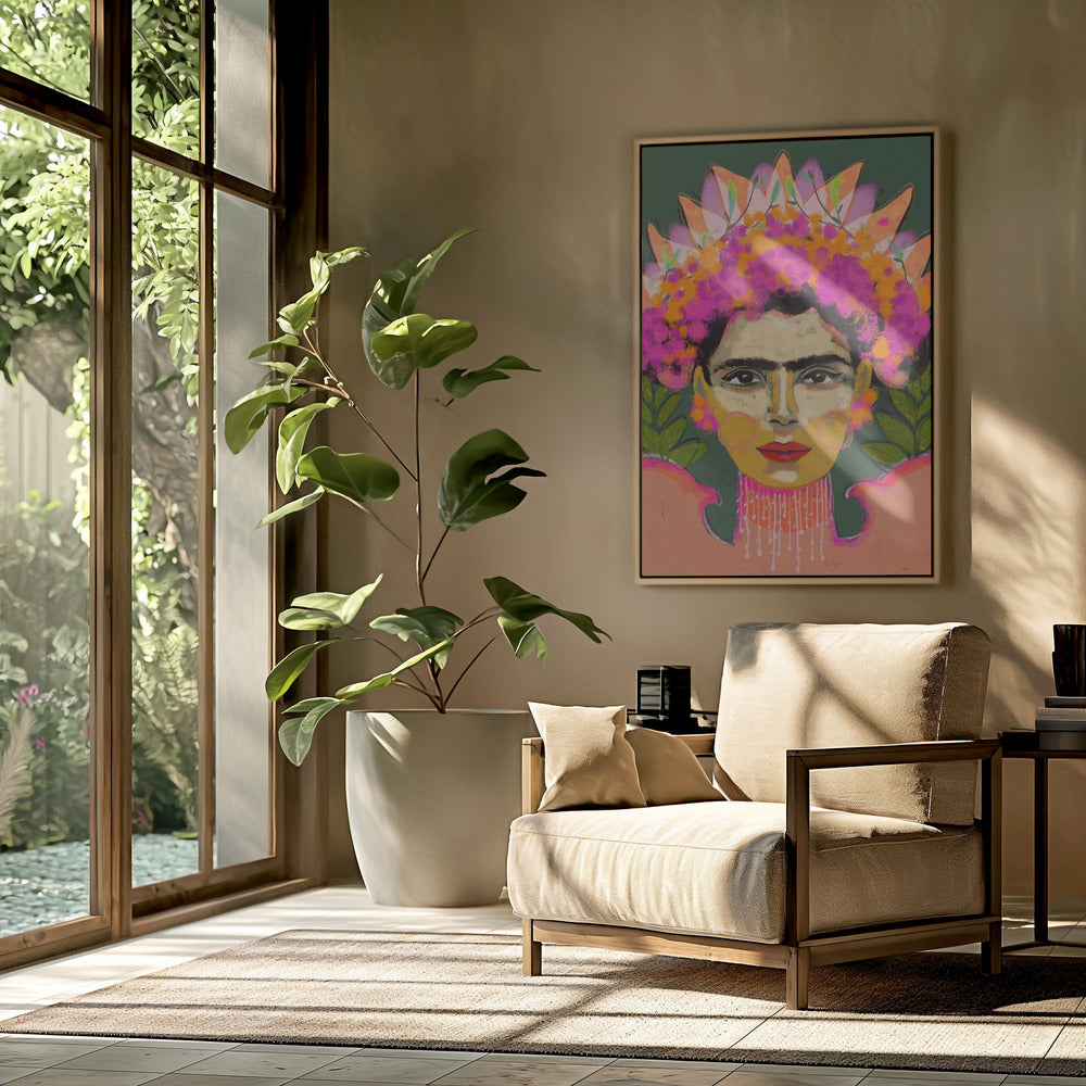 Lebendige Blumenkrone | Poster