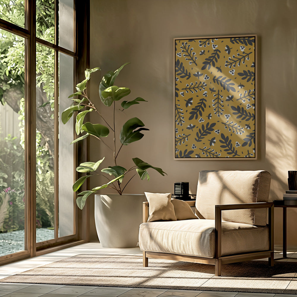 Golden Botanical Bliss | Poster