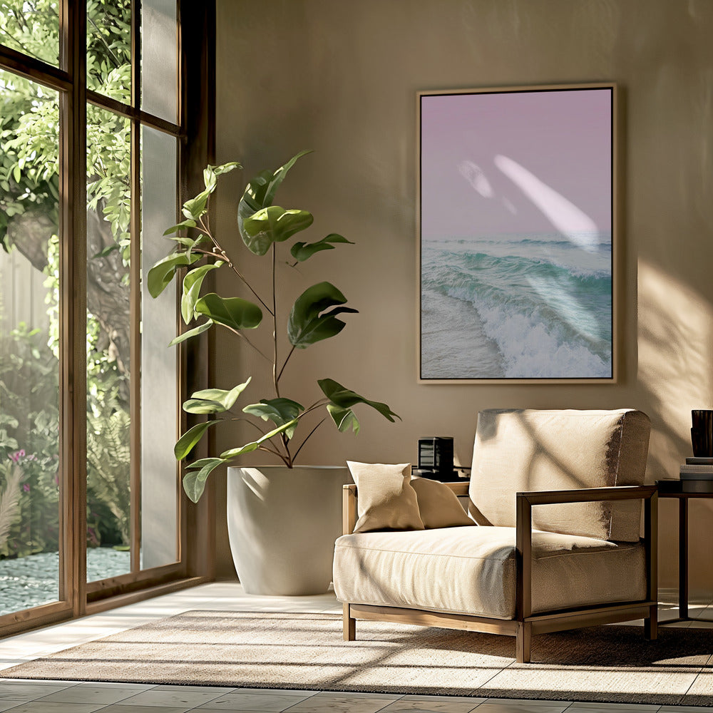 Rosa Himmel Strand | Poster