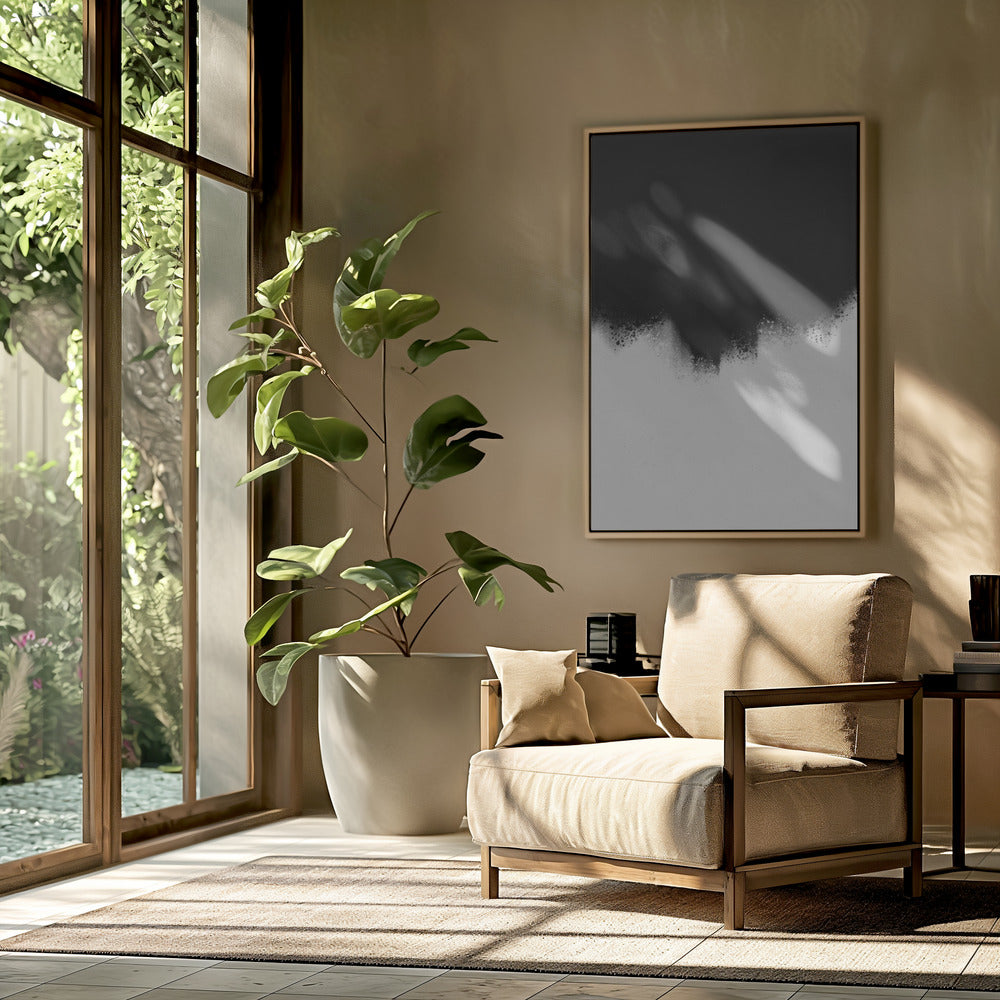 Monochromer Fluss | Poster