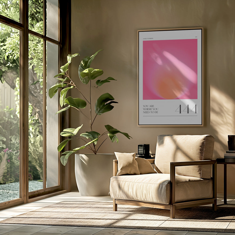Farbverlauf mit Rosa- und Orangetönen | Poster