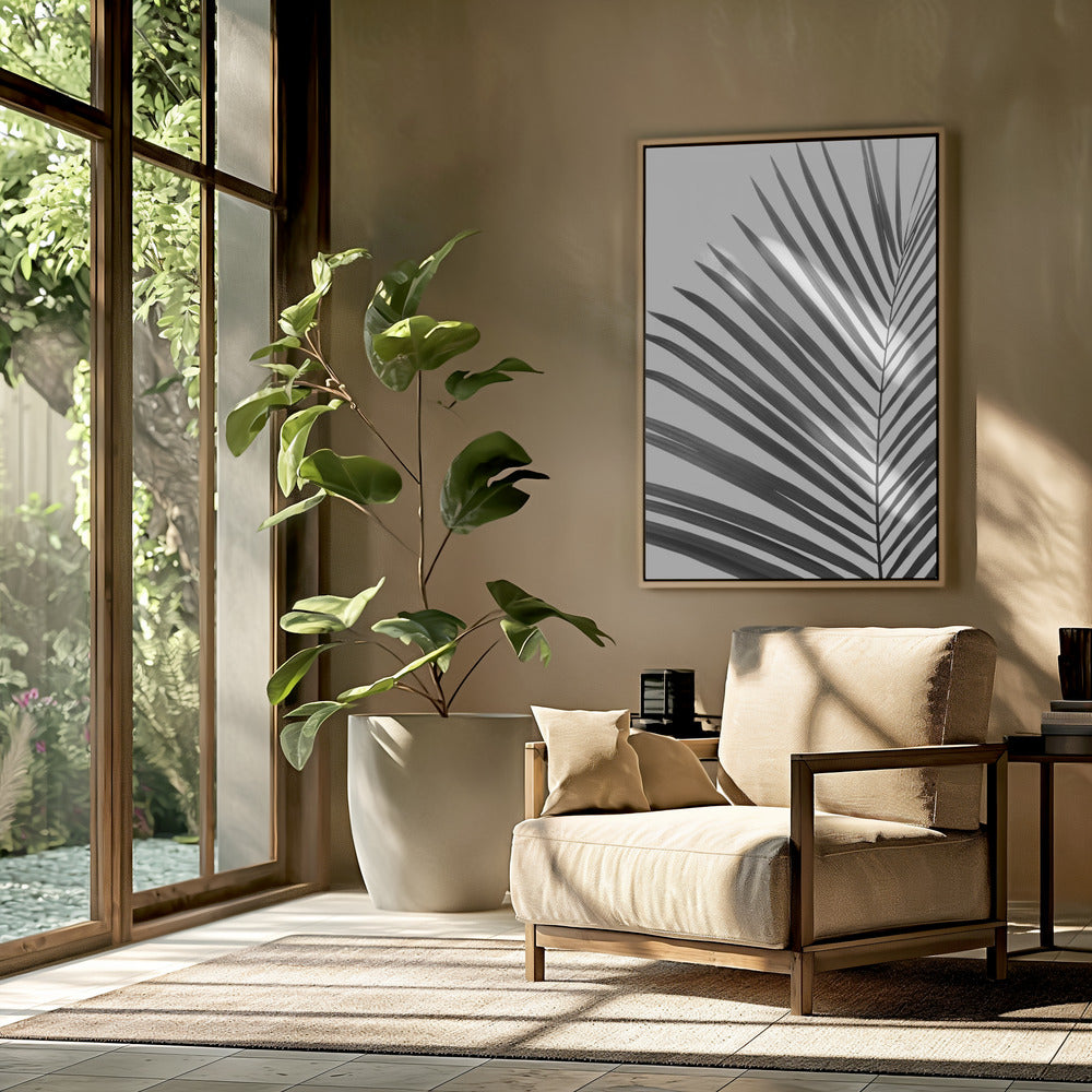 BW Palmblatt | Poster