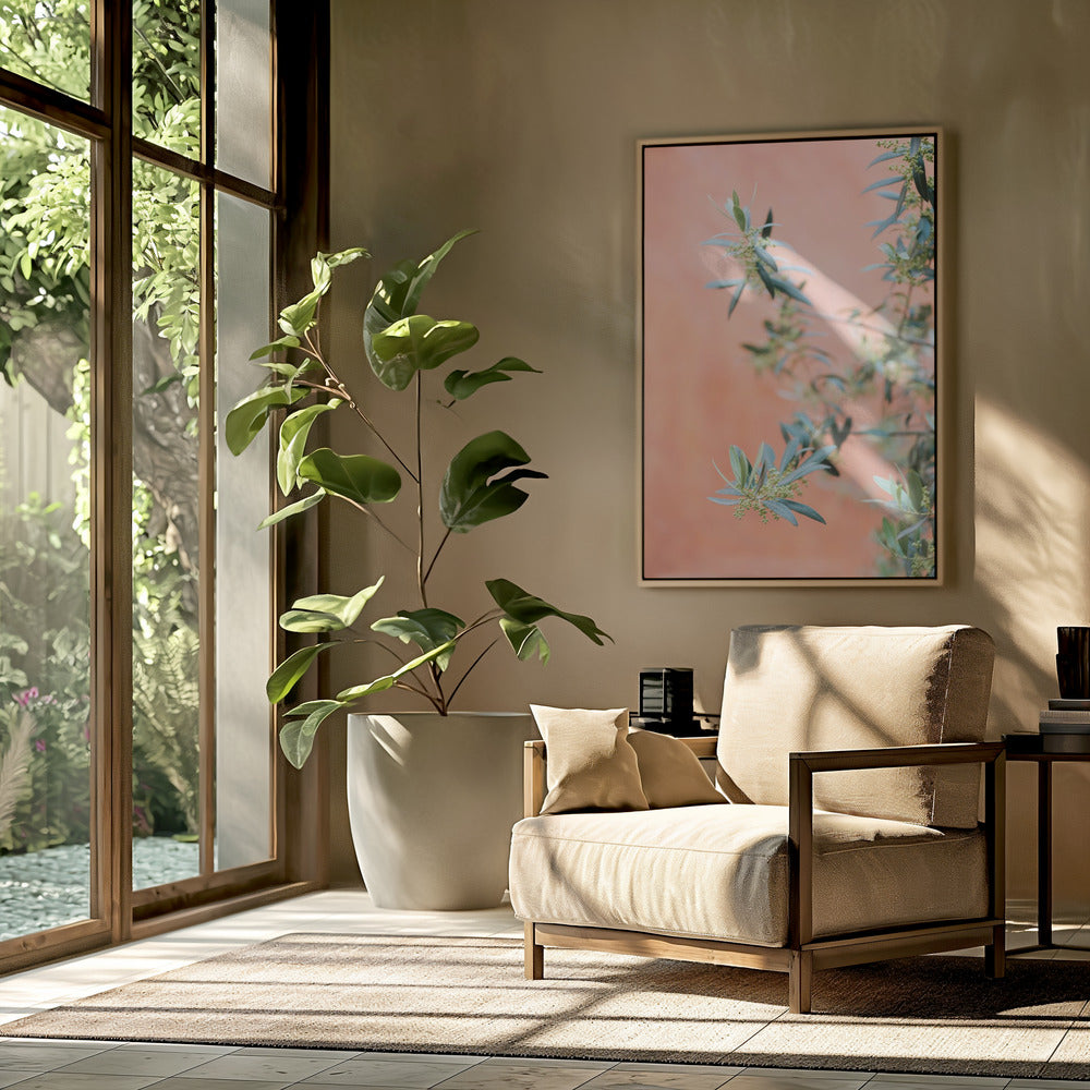 Green and coral | Poster