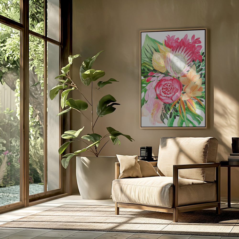 Celia tropical bouquet | Poster
