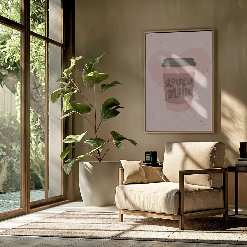 Ich liebe dich, einen Latte | Poster