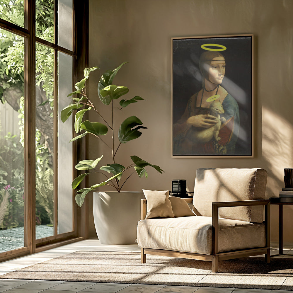 Dame mit Heiligenschein | Poster