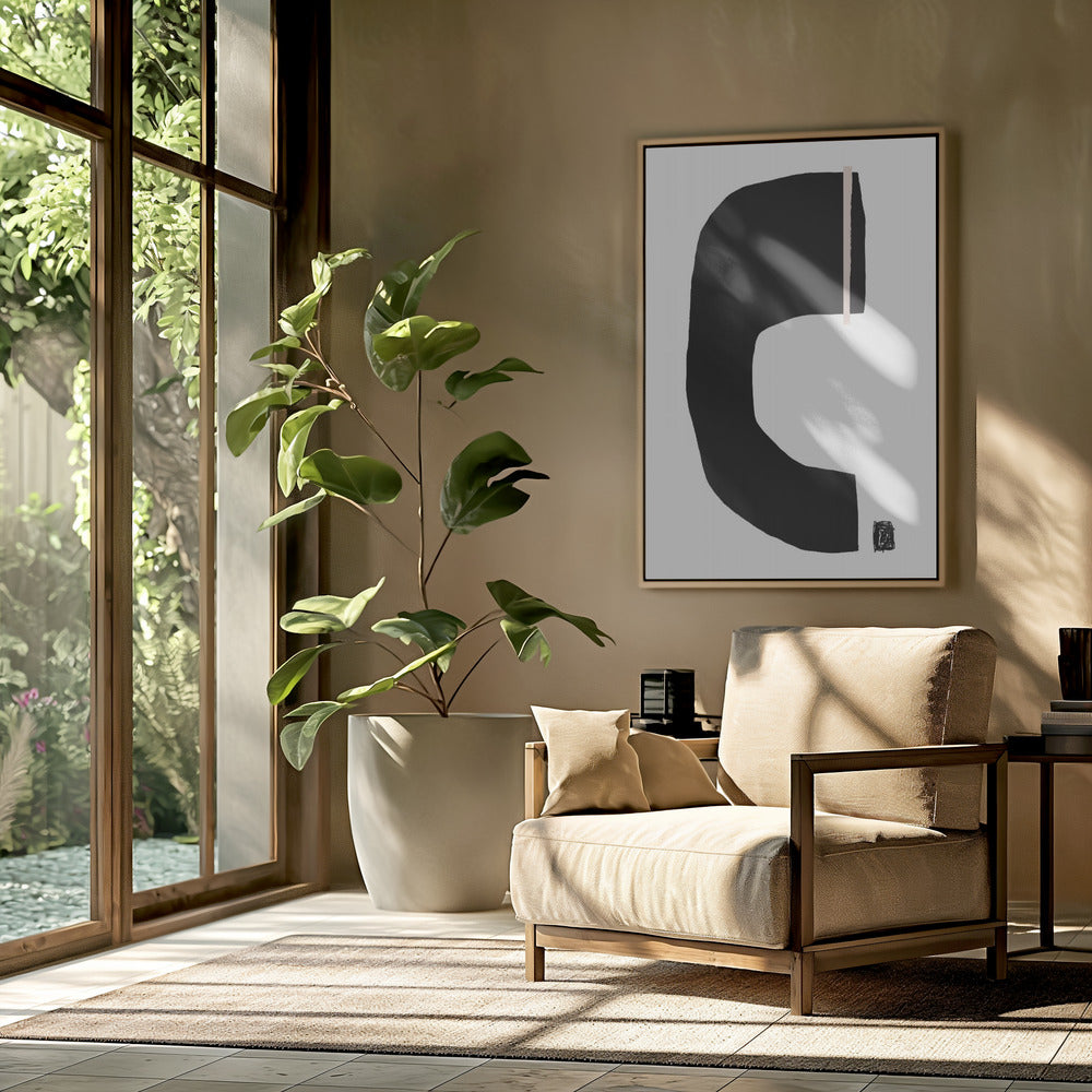Black Geometric Shapes | Poster