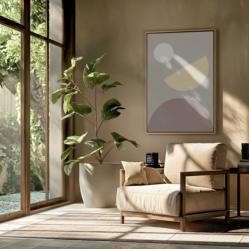 Arches Yellow and Gray | Poster
