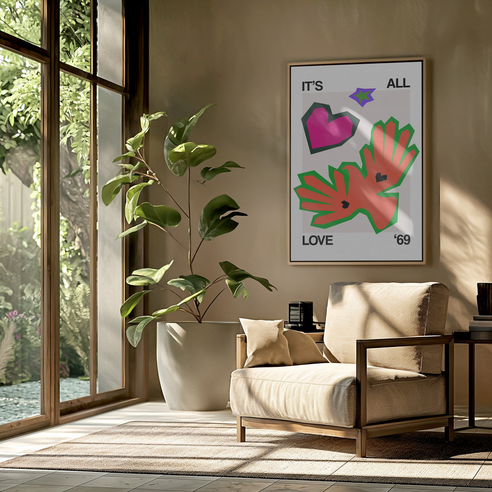 It's All Love '69 Bird Orange | Poster