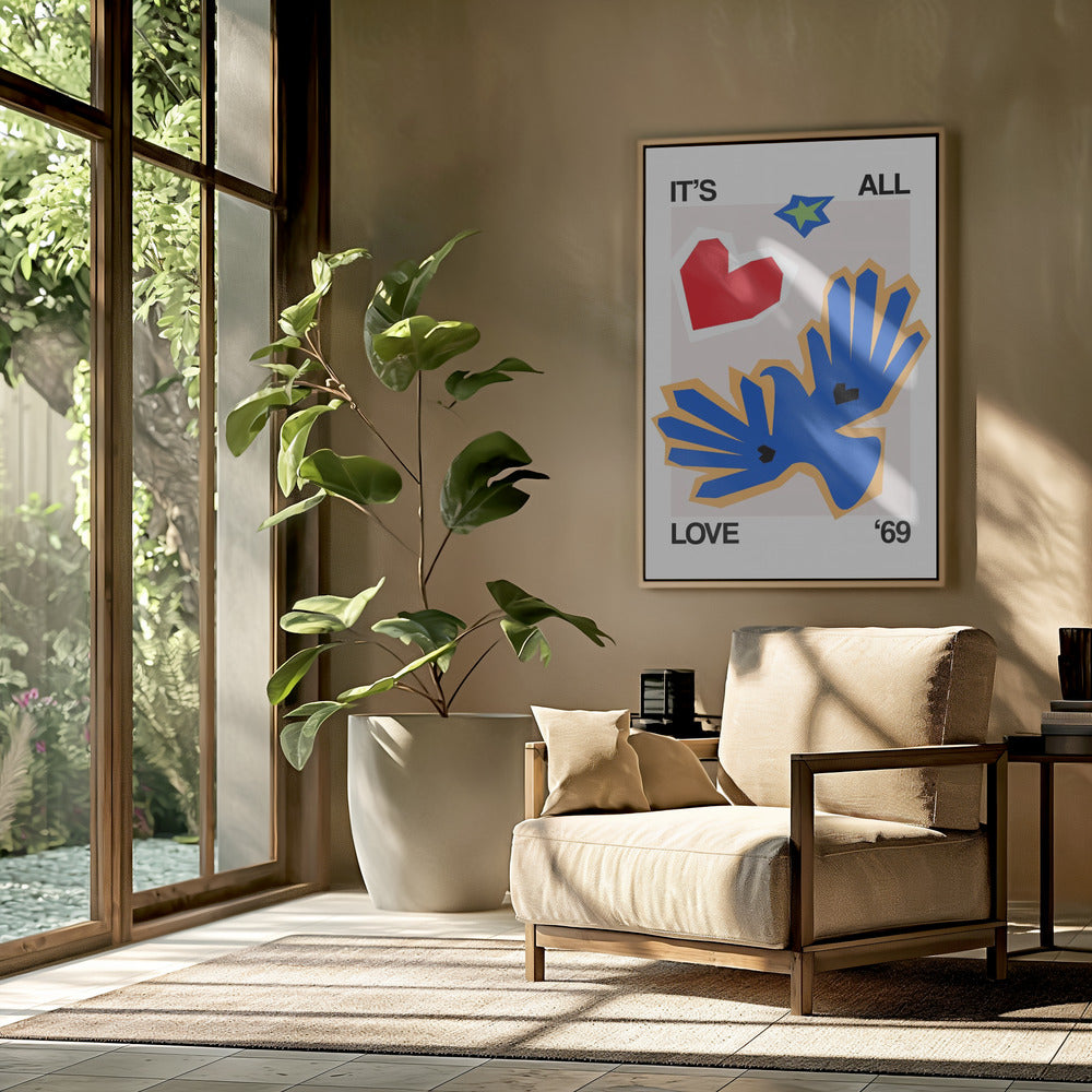 It's All Love '69 Bird Blue | Poster