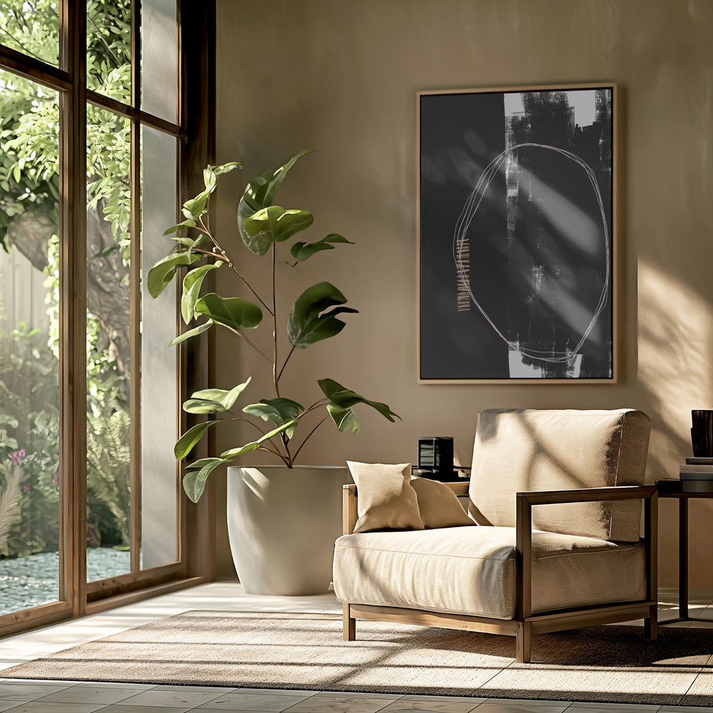 Abstract Black And White Artwork | Poster